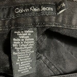 Calvin Klein skinny straight leg jeans